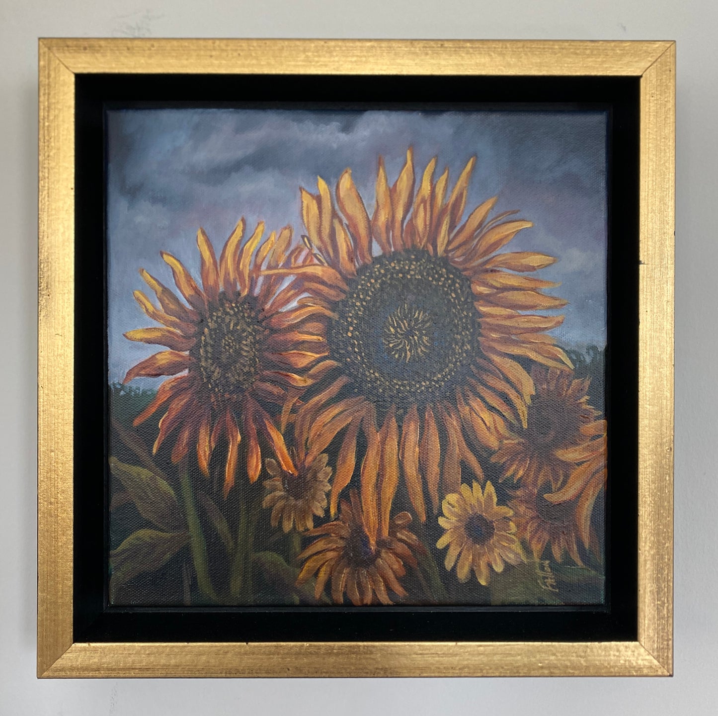 Twilight Sunflowers