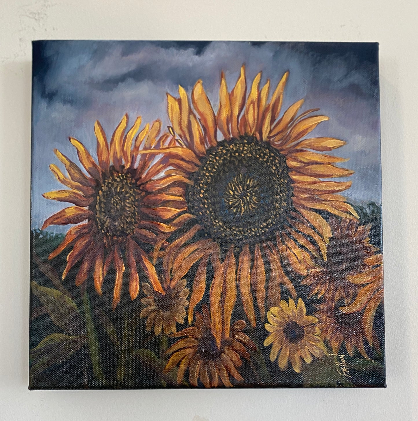 Twilight Sunflowers