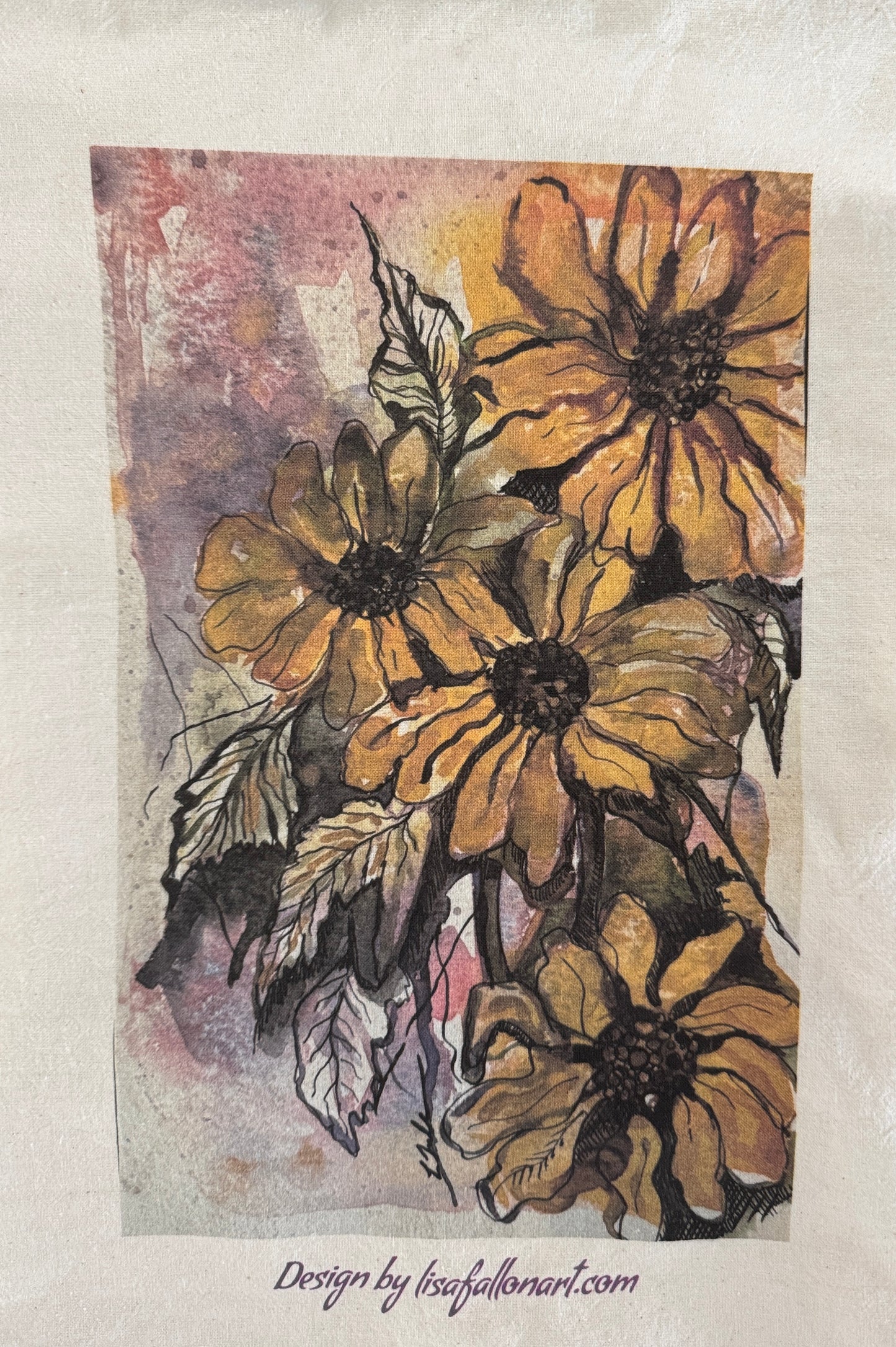 Sunflower Tea Towel