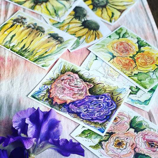 Floral Notecard Set (4)